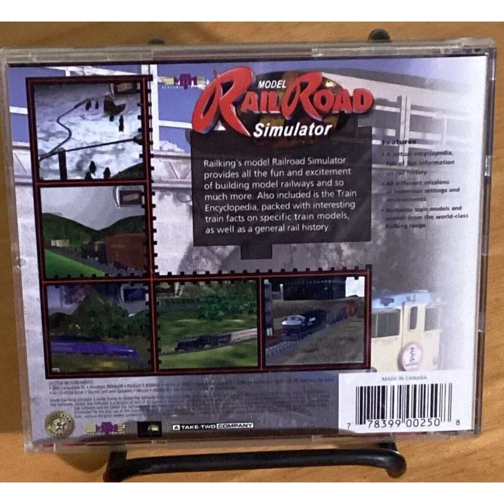 MTH Electric Trains Model Rail Road Simulator PC CD Windows 98/Me/XP